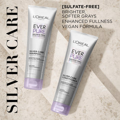 L’Oréal Paris EverPure Silver Care conditioner tube with peptides nourishing silver hair