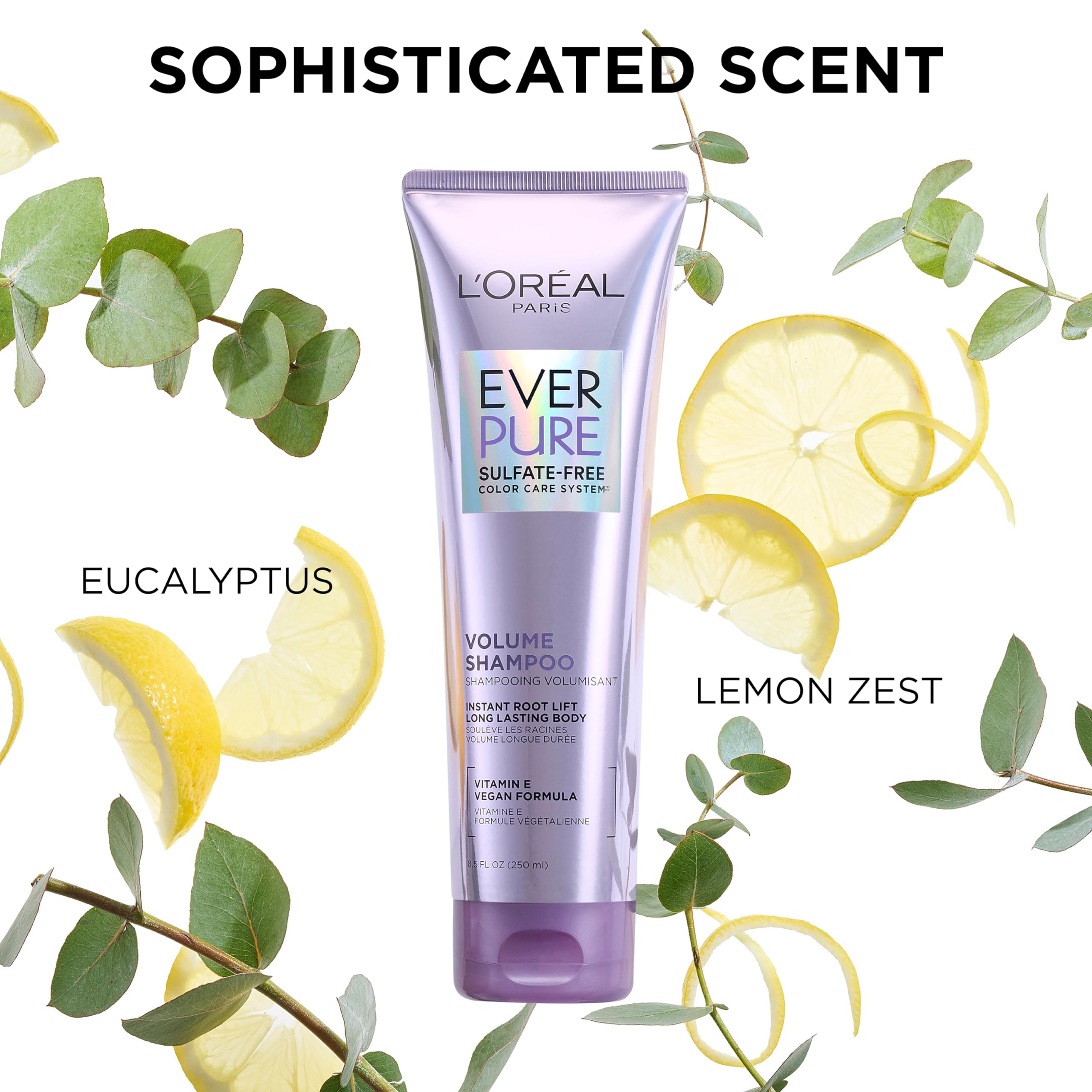 L'Oréal Paris EverPure textura espumosa y lujosa durante el lavado