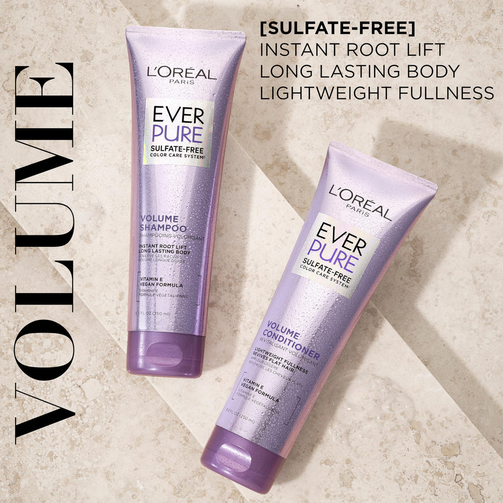L'Oréal Paris EverPure acondicionador sin sulfatos para volumen en cabello teñido