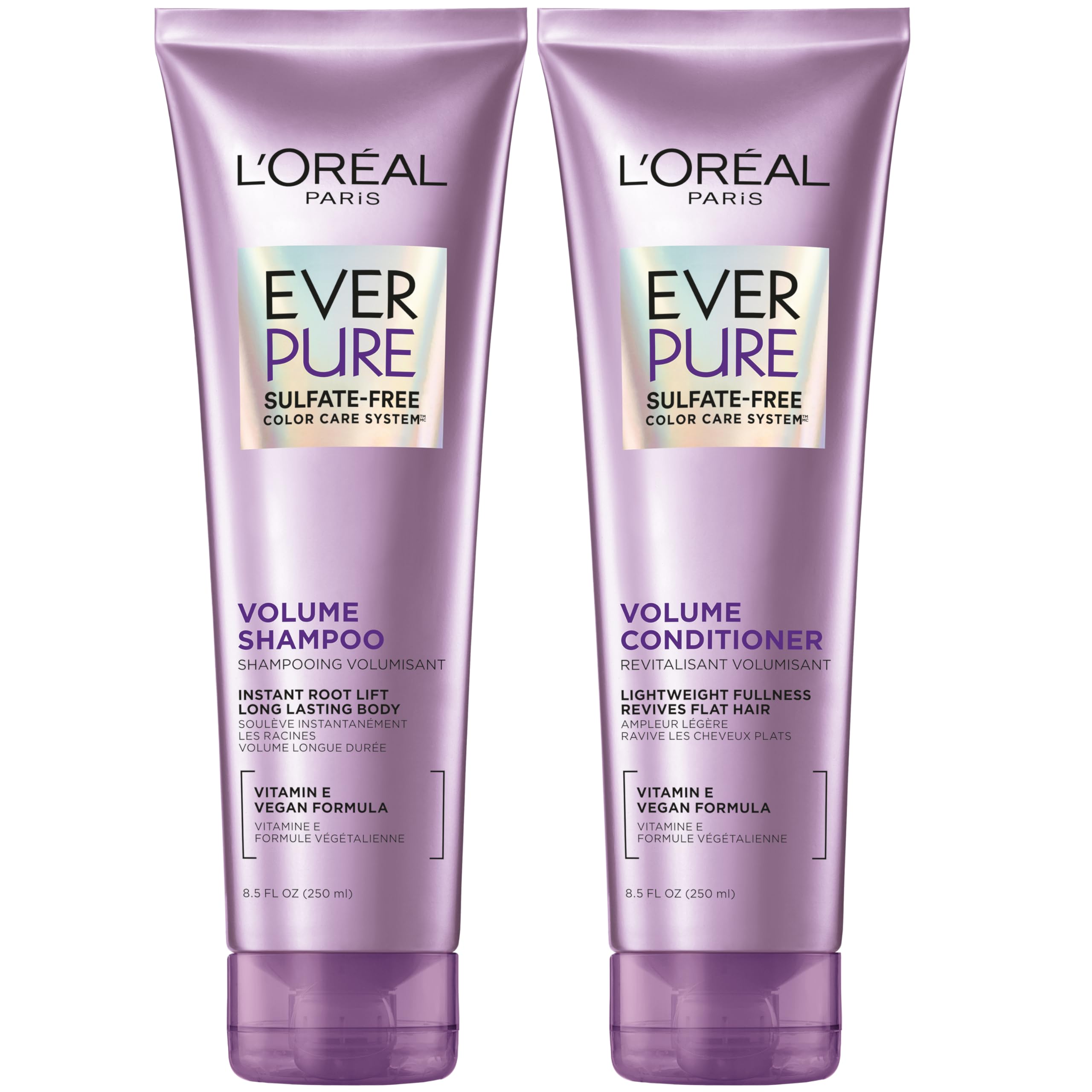 L'Oréal Paris EverPure champú sin sulfatos para volumen en cabello teñido
