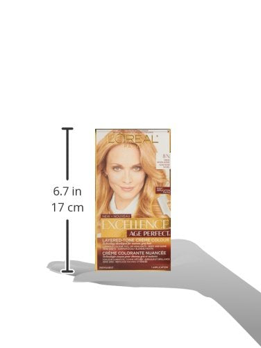 L'Oreal Paris Excellence Age Perfect gray-hair friendly formula creates natural-looking tones.