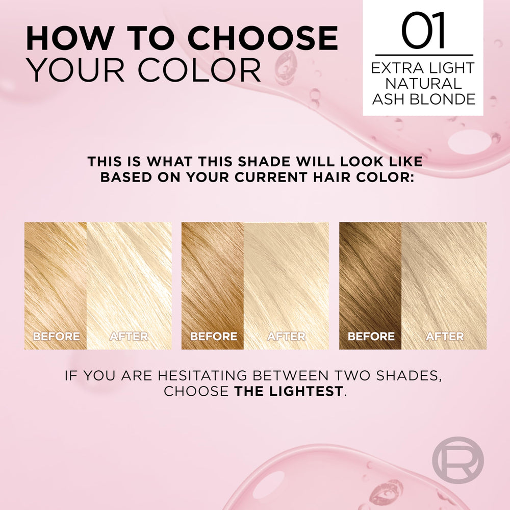 L'Oreal Paris Excellence color-cream applicator with swatch demonstration.