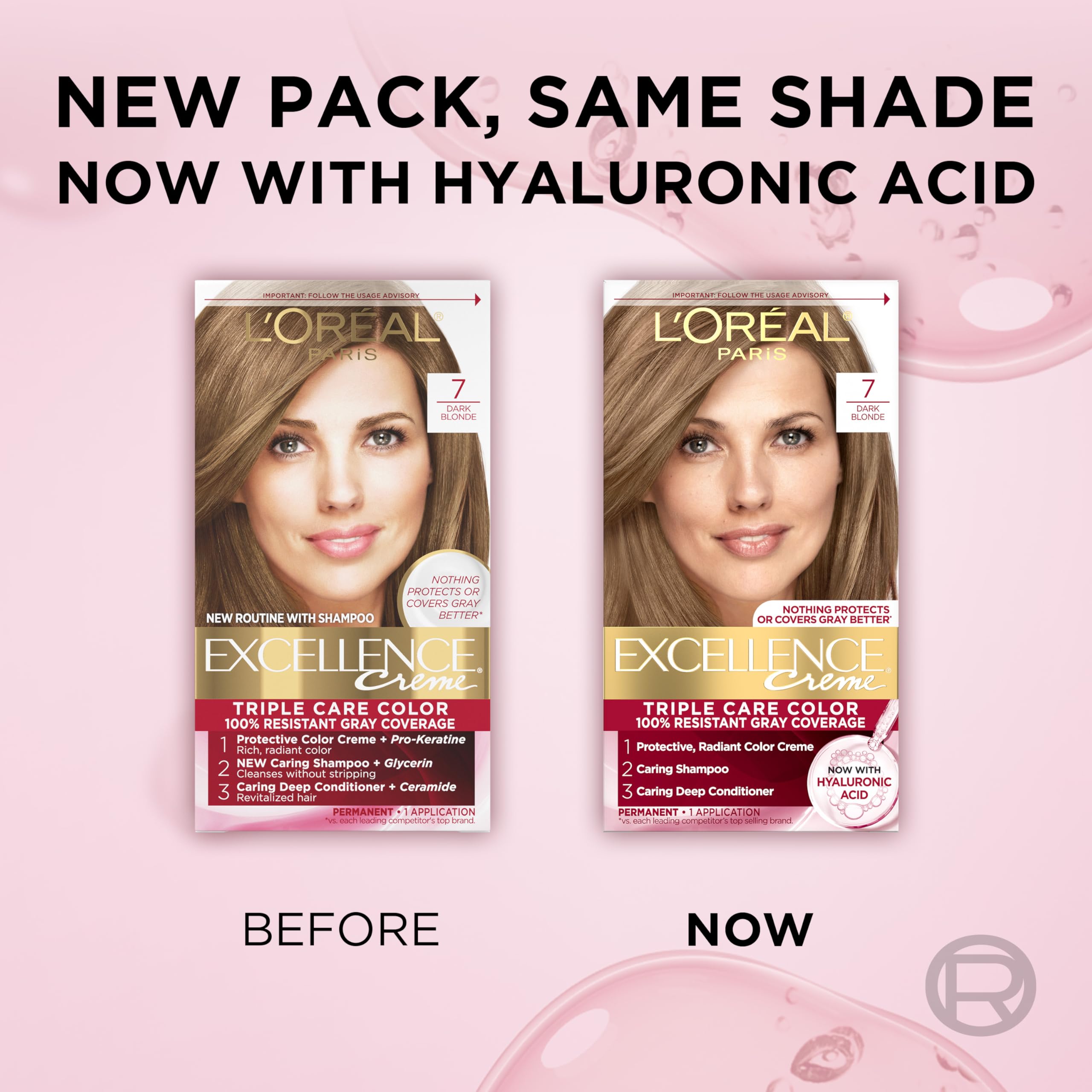 L'Oreal Paris color system supports all hair types and textures.