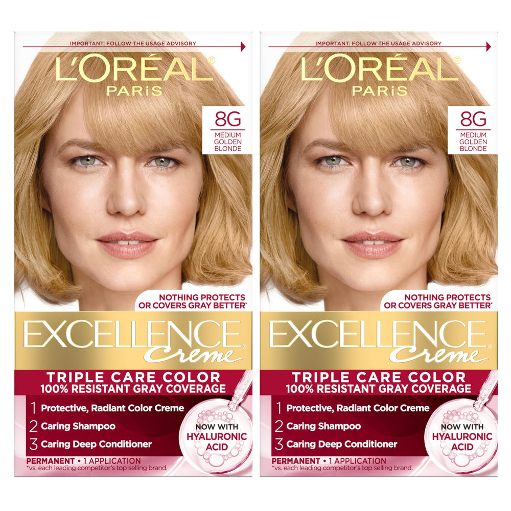 L'Oreal Paris Excellence Crème color kit with protective cream for gray coverage