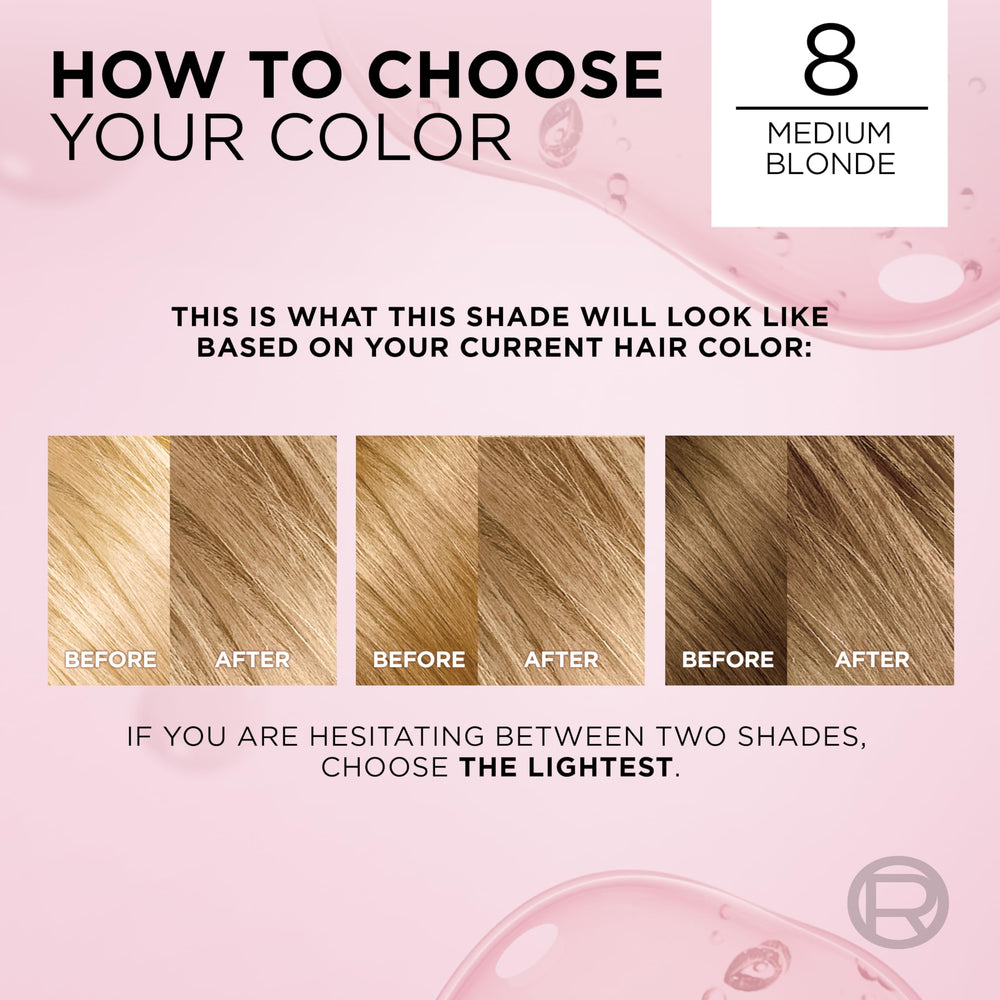 L'Oréal Paris Excellence Crème instruction leaflet included with kit.