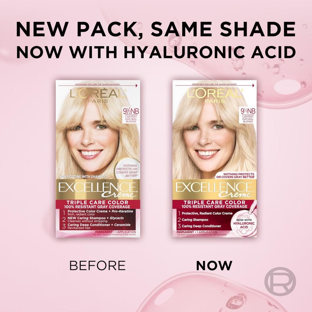 Packaging variation image inside the Excellence Crème box.
