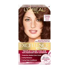 L'Oreal Paris Excellence Creme packaging variations show the triple care color kit