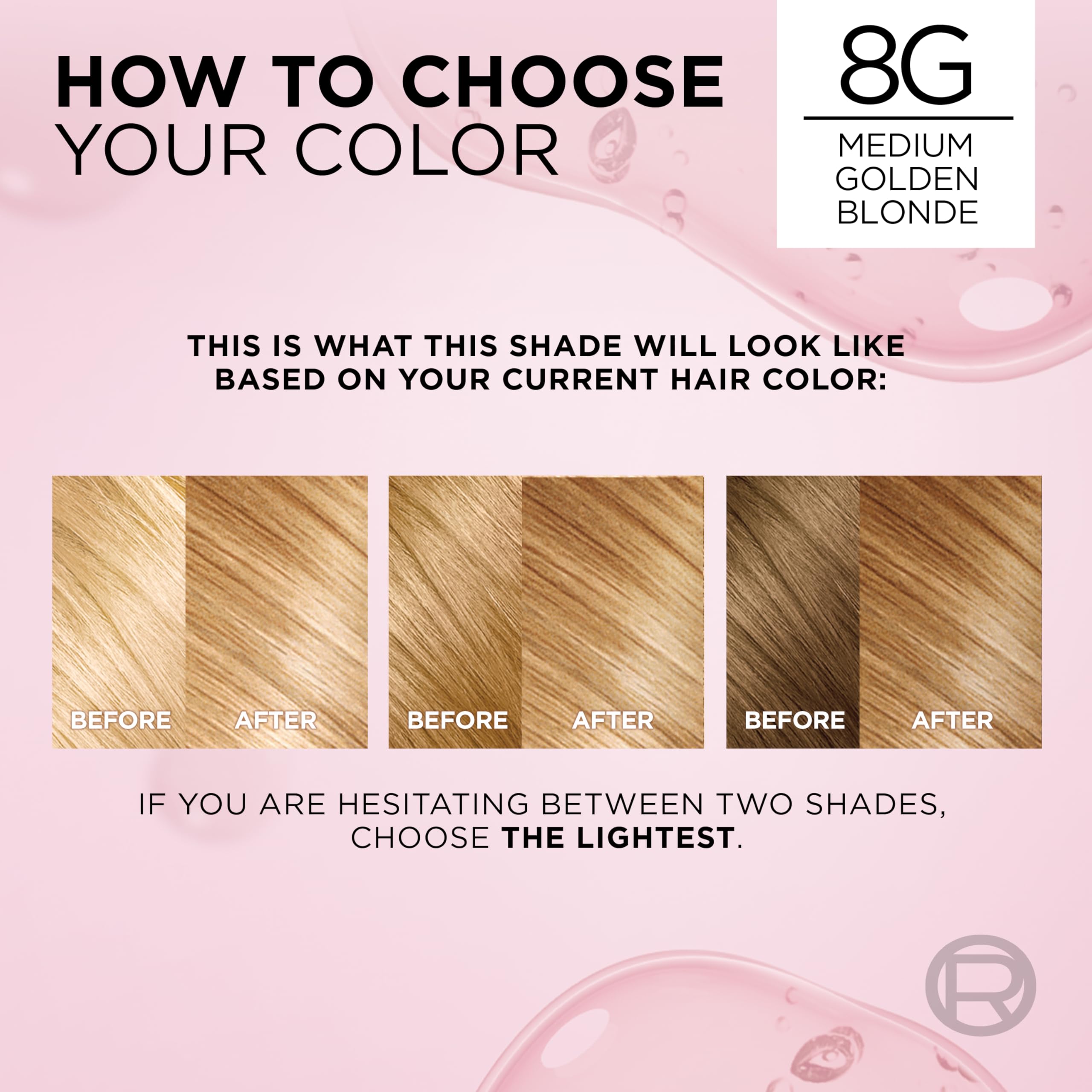 Color result swatch displaying a shiny, even tone after coloring.