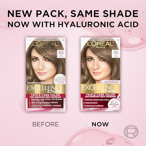 L'Oreal Paris Excellence creates long-lasting color with deep conditioning in the routine.