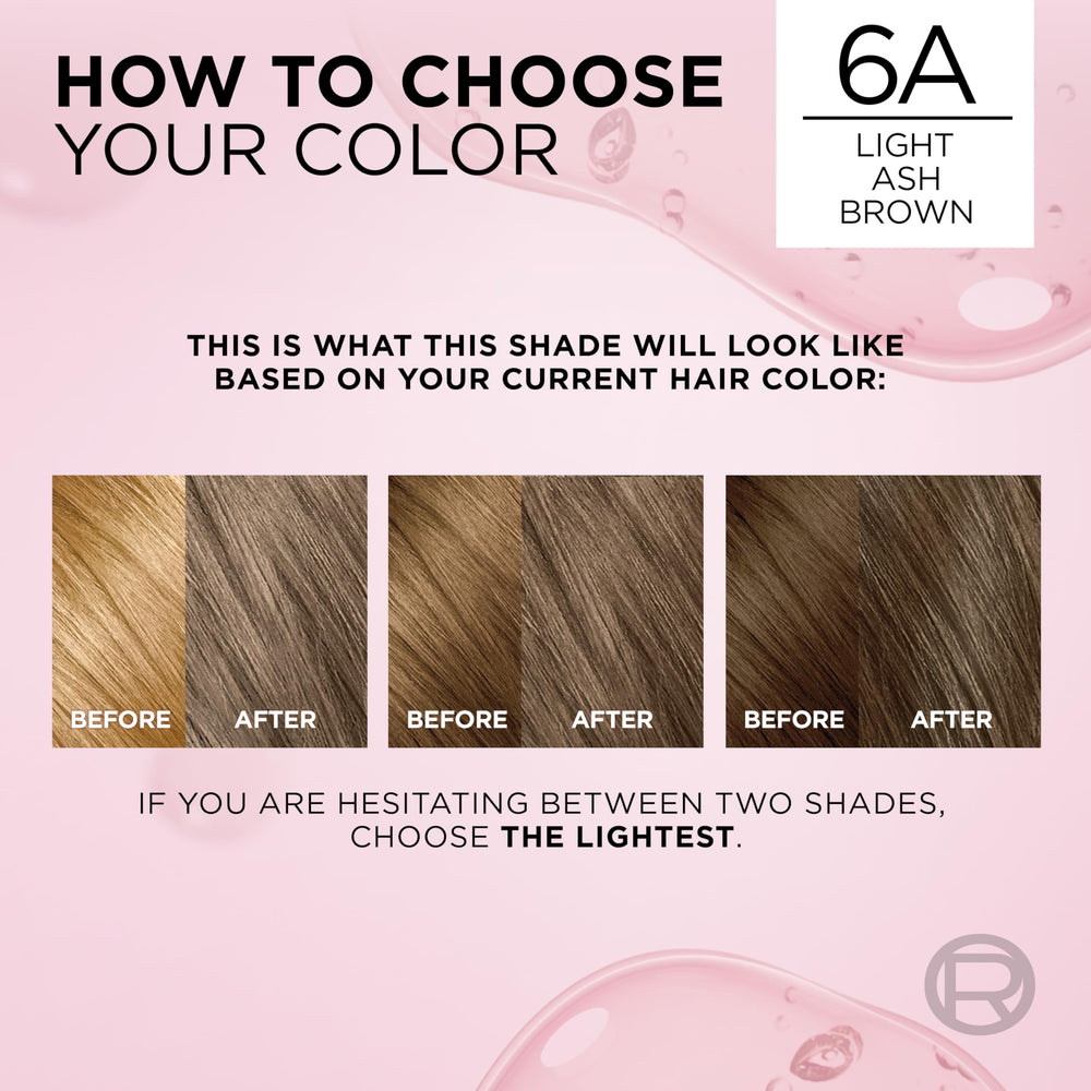 L'Oreal Paris Excellence Triple Care Color Routine nourishes hair during color with hyaluronic acid.