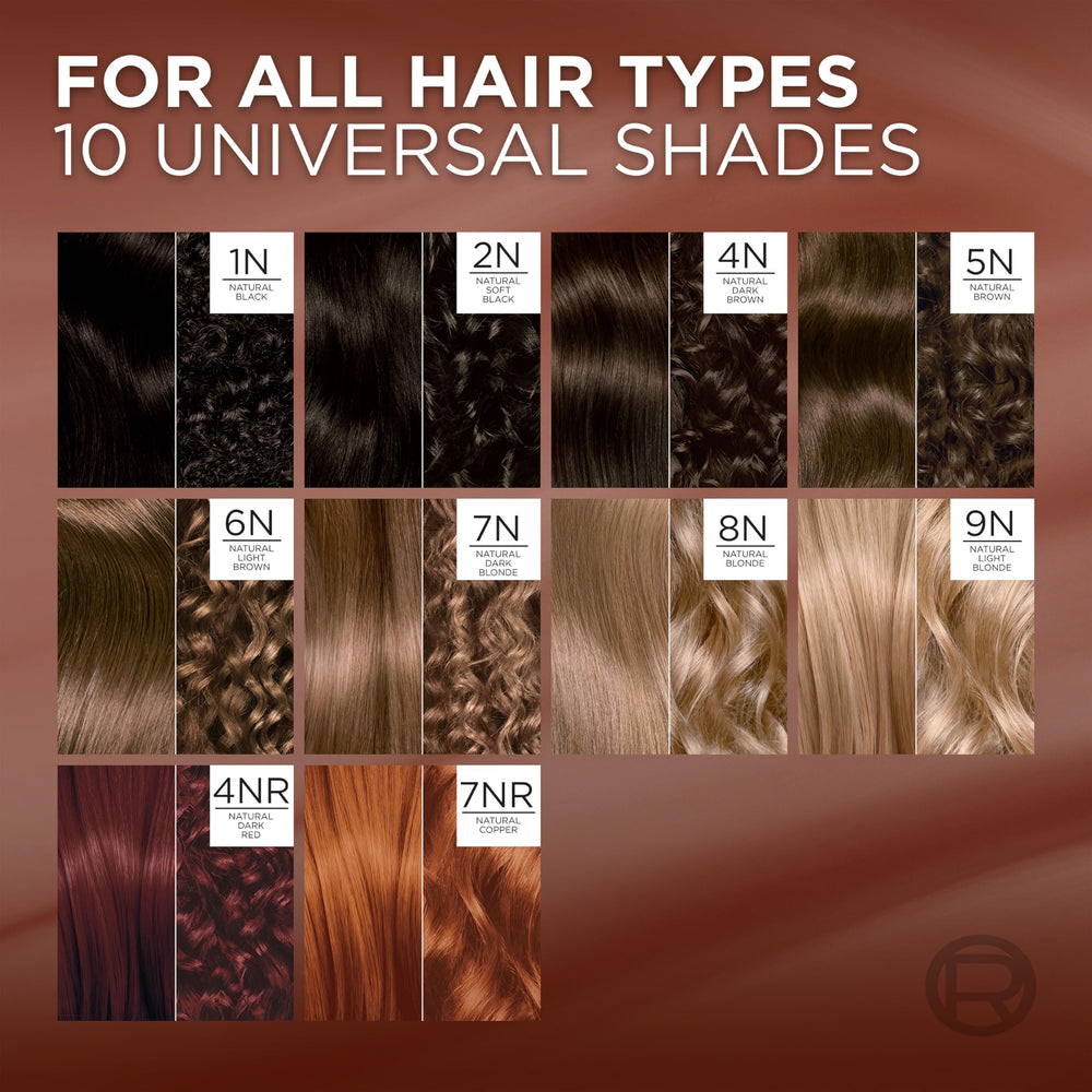 At-home color application with L’Oréal Paris Excellence Universal Nudes 7NR gloves