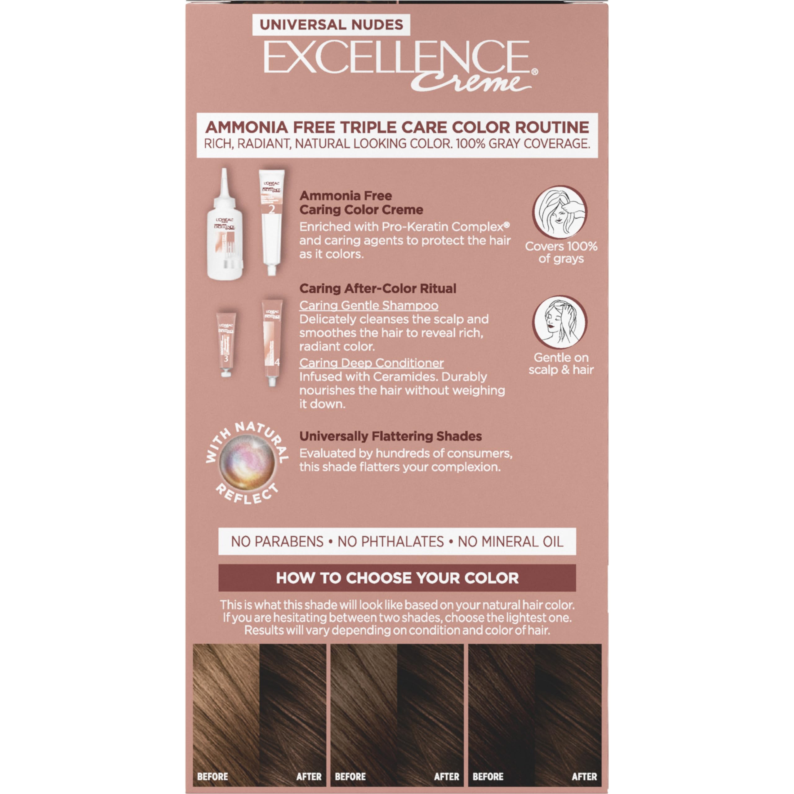 Coloring gloves included in the Excellence Universal Nudes kit