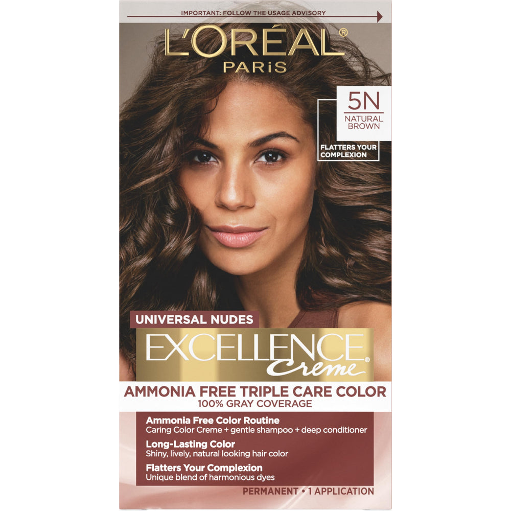 L'Oreal Paris Excellence Universal Nudes bottle pour ensures smooth color application
