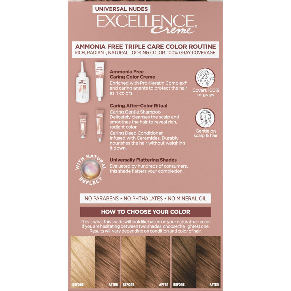 Color result swatch with cool and warm reflect tones.