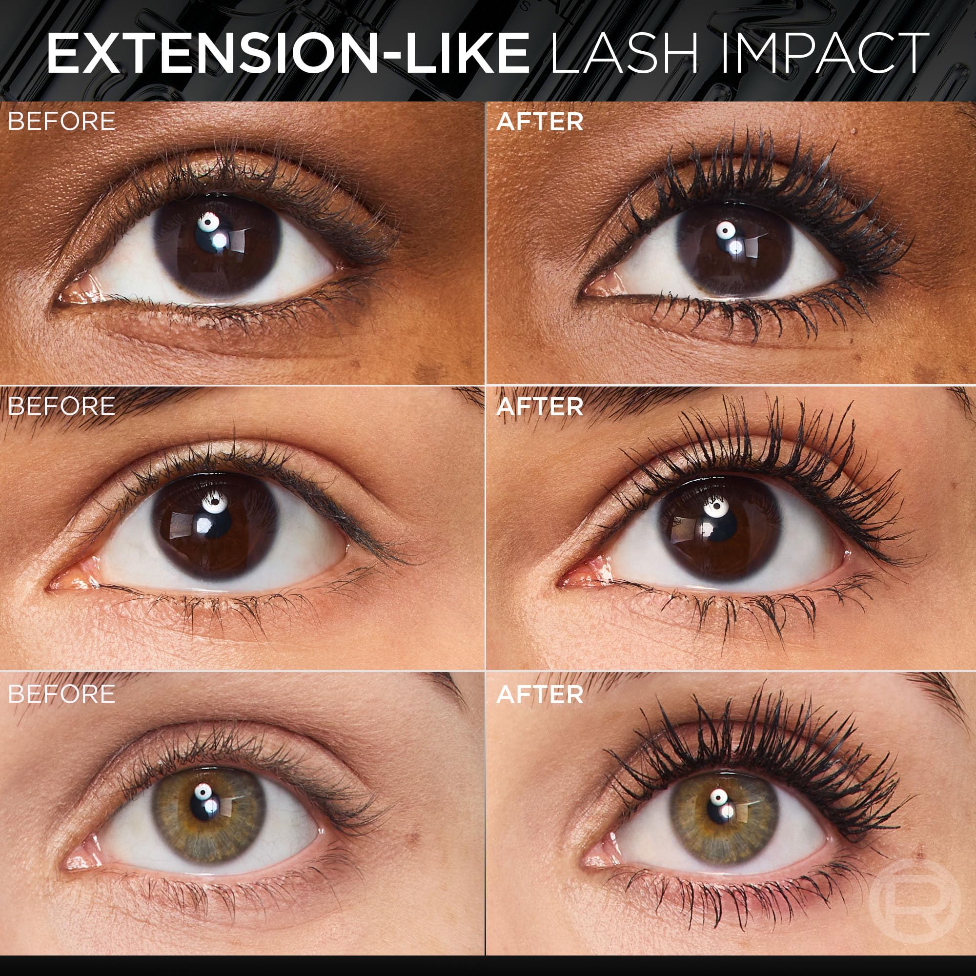 L'Oreal Paris Extensionist Mascara: pestanas elevadas con efecto 5mm para un look más abierto.