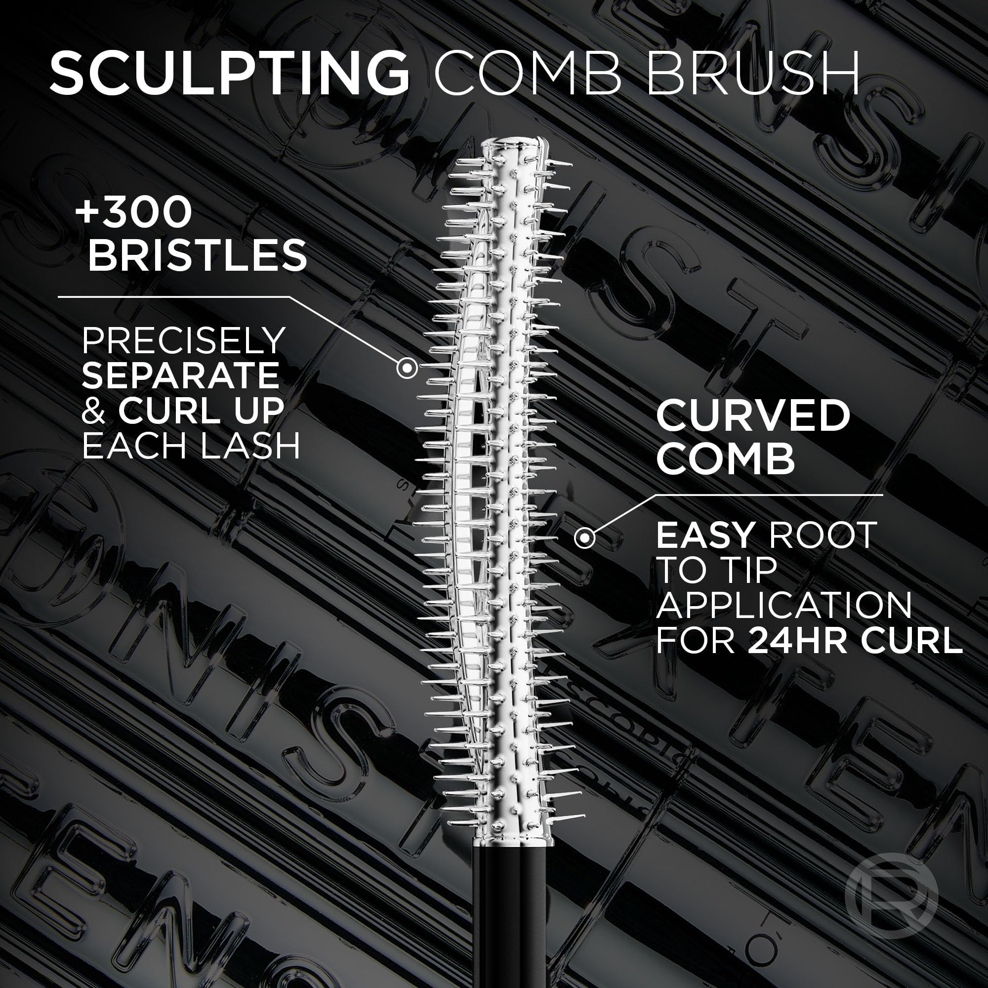 L'Oreal Paris Extensionist Mascara: cepillo de 300 cerda para separar cada pestaña.