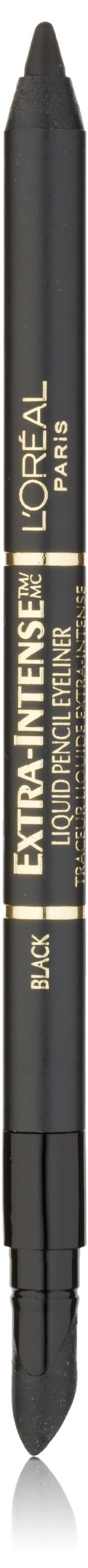 Delineador en lápiz Extra-Intense de L’Oréal Paris, negro, aplicación suave para definición precisa