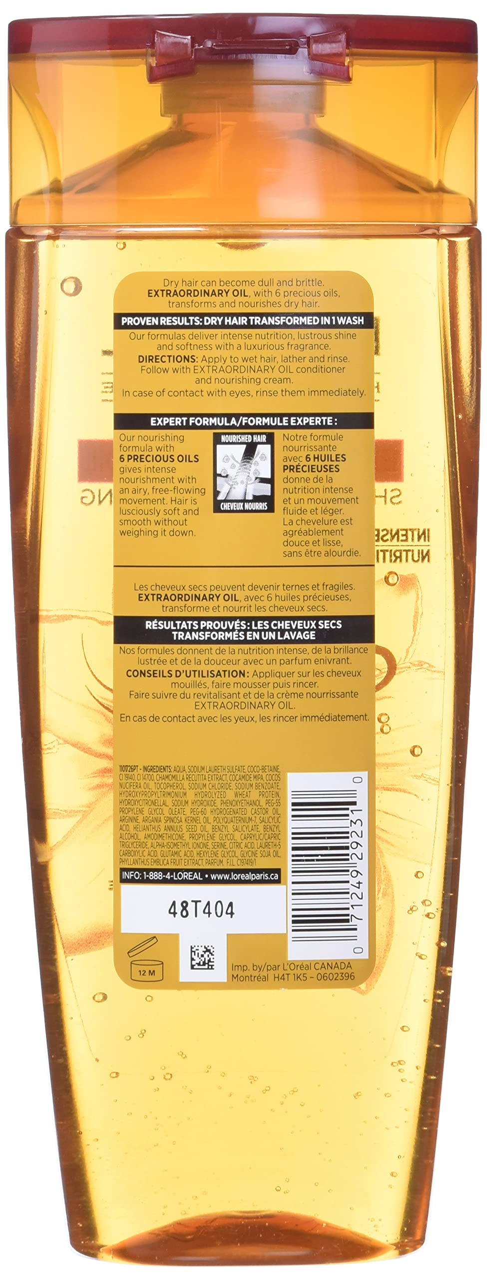 L'Oreal Paris Extraordinary Oil Cabello seco: combate la sequedad y aporta brillo.