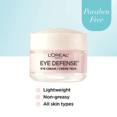 L'Oréal Paris Eye Defense crema sin fragancia para piel sensible