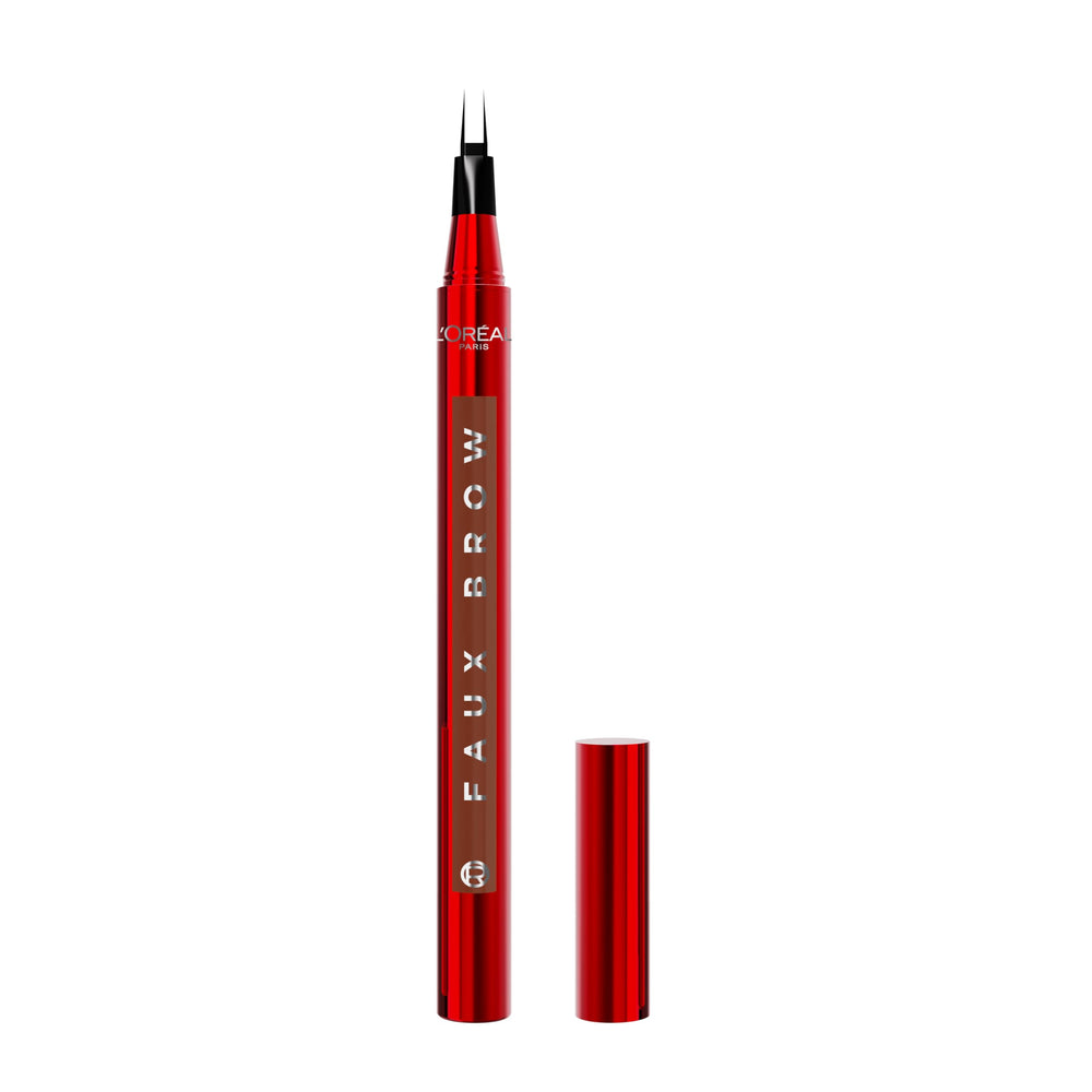 L'Oreal Paris Faux Brow double-brush tip close-up for precise, hair-like strokes.