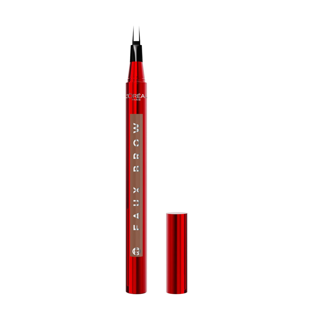 L'Oreal Paris Faux Brow dual-brush tip for natural, hair-like brow definition.