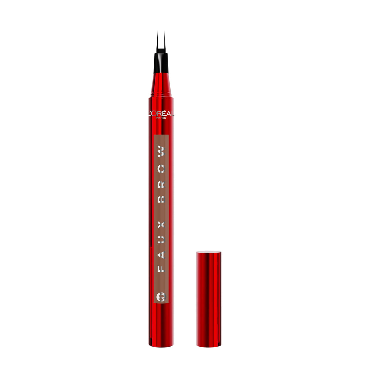 L'Oreal Paris Faux Brow dual-brush tip for natural, hair-like brow definition.