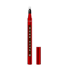 L'Oreal Paris Faux Brow pen cap close-up showing precise double-brush tip for quick fills