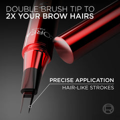 L'Oreal Paris Faux Brow precision-application angle demonstration.