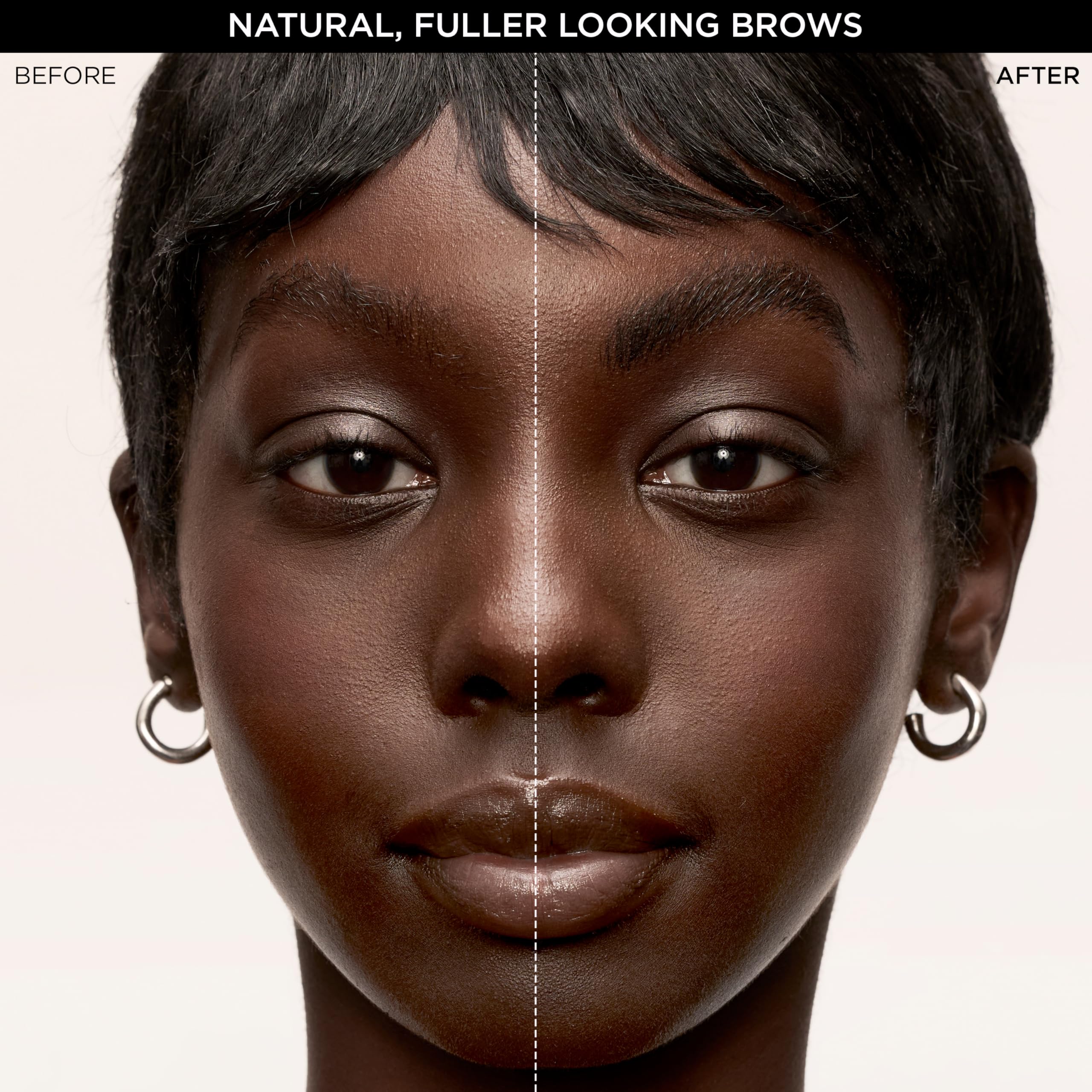 L'Oreal Paris Faux Brow soft-black swatch for natural color match.