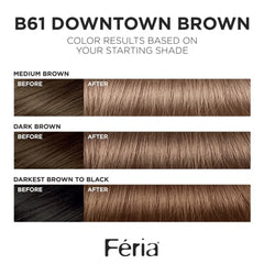 L'Oreal Paris Feria 3x highlights close-up demonstrates intensified brilliance for bold shade