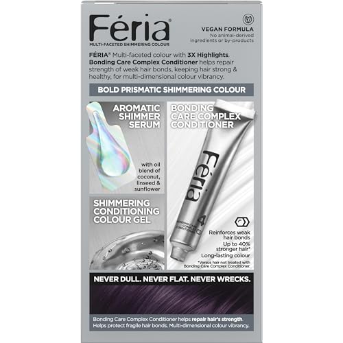 L'Oreal Paris Feria Bonding Care Conditioner bottle aiding strength and shine