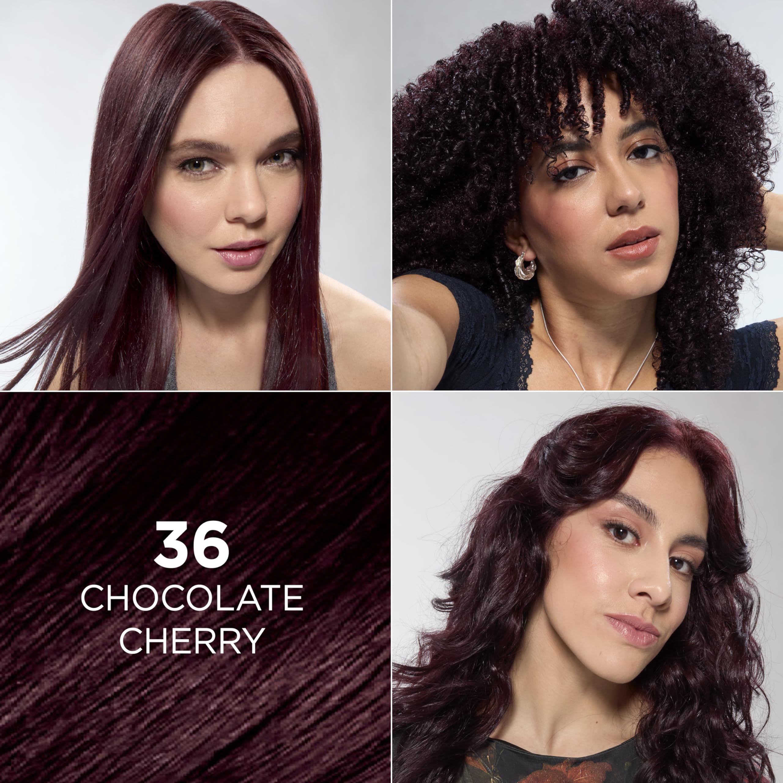 L'Oreal Paris Feria 3x highlights swatches show depth and reflective shine.