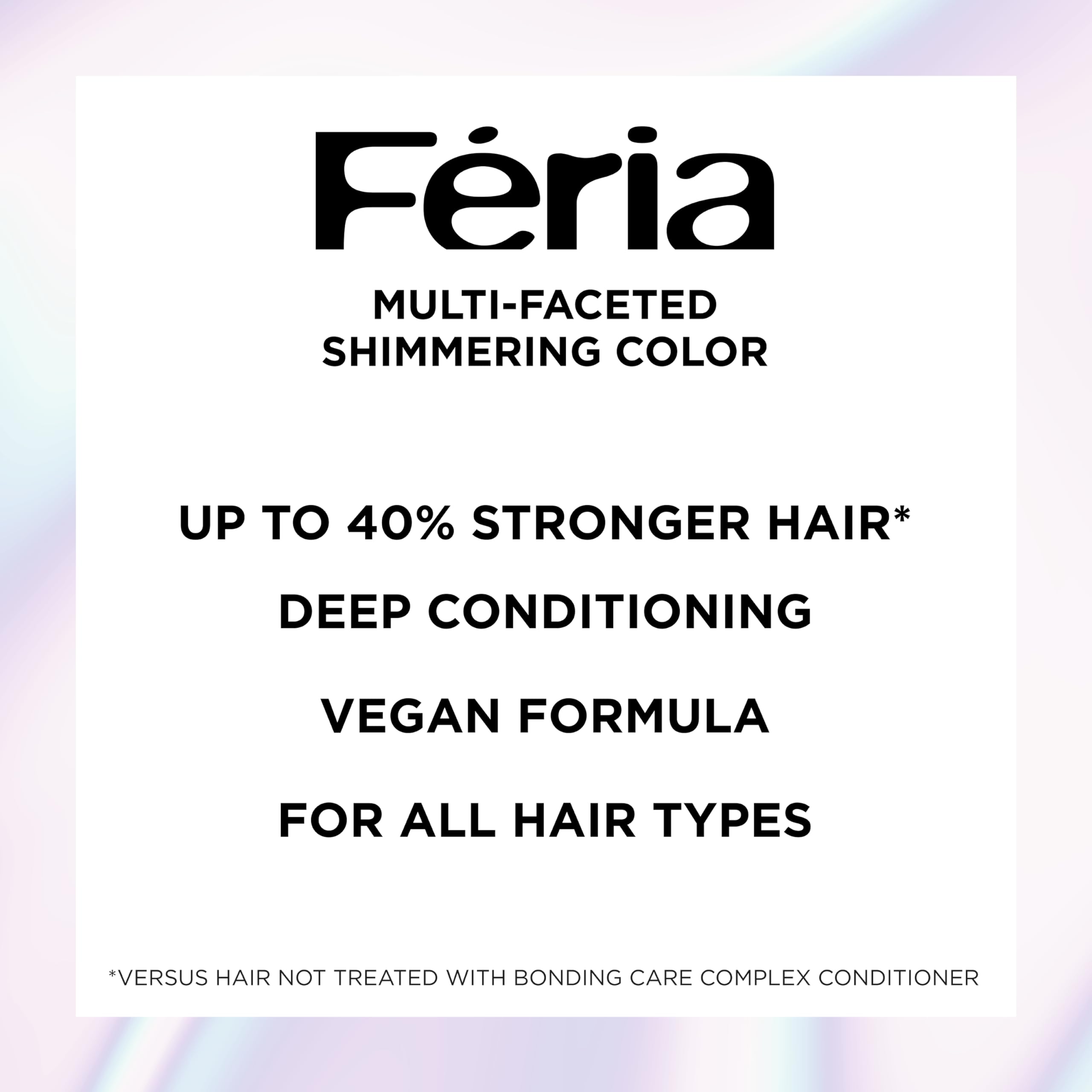 L'Oreal Paris Feria Bonding Care Complex Conditioner supports stronger-looking hair after color.