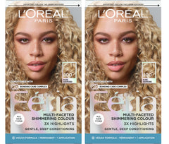 L'Oreal Paris Feria bottle close-up showing shimmering color details for bold results