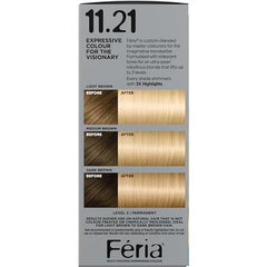 L'Oreal Paris Feria box with Ultra Pearl Blonde swatch preview