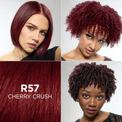 L'Oreal Paris Feria Cherry Crush kit front shot highlights the complete dye and conditioner for at-home use.
