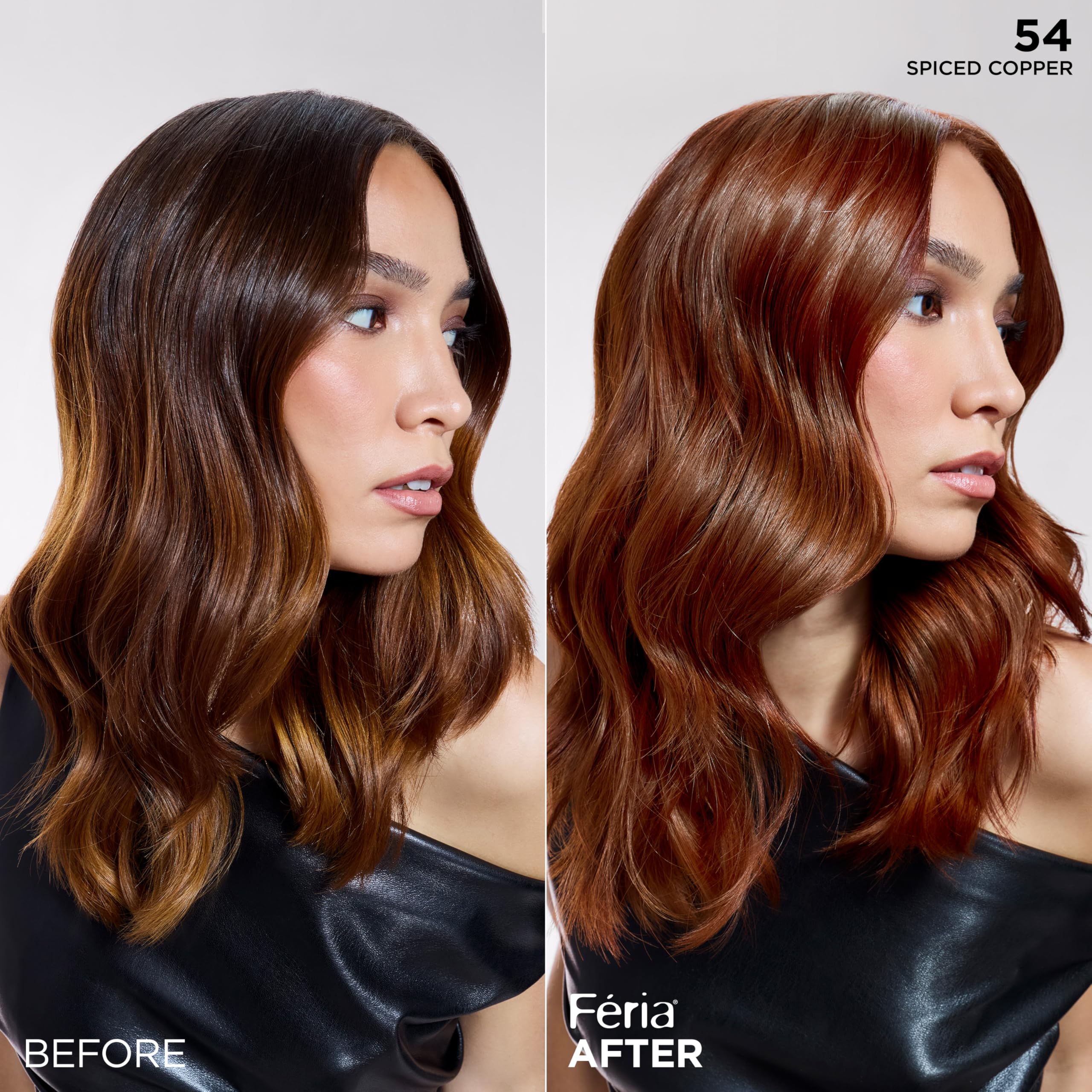 L'Oreal Paris Feria Chocolate Glaze swatch demonstrates rich, glossy depth