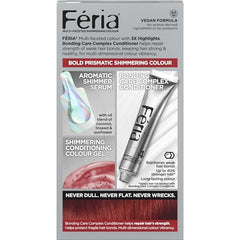 L'Oreal Paris Feria swatch under studio light reveals depth.
