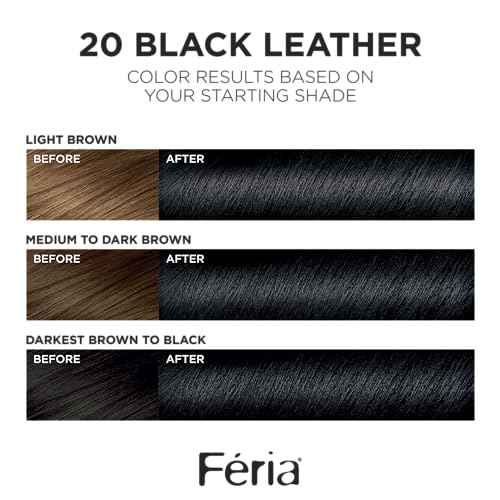 Feria color swatches showing 3X highlights for shimmering brilliance