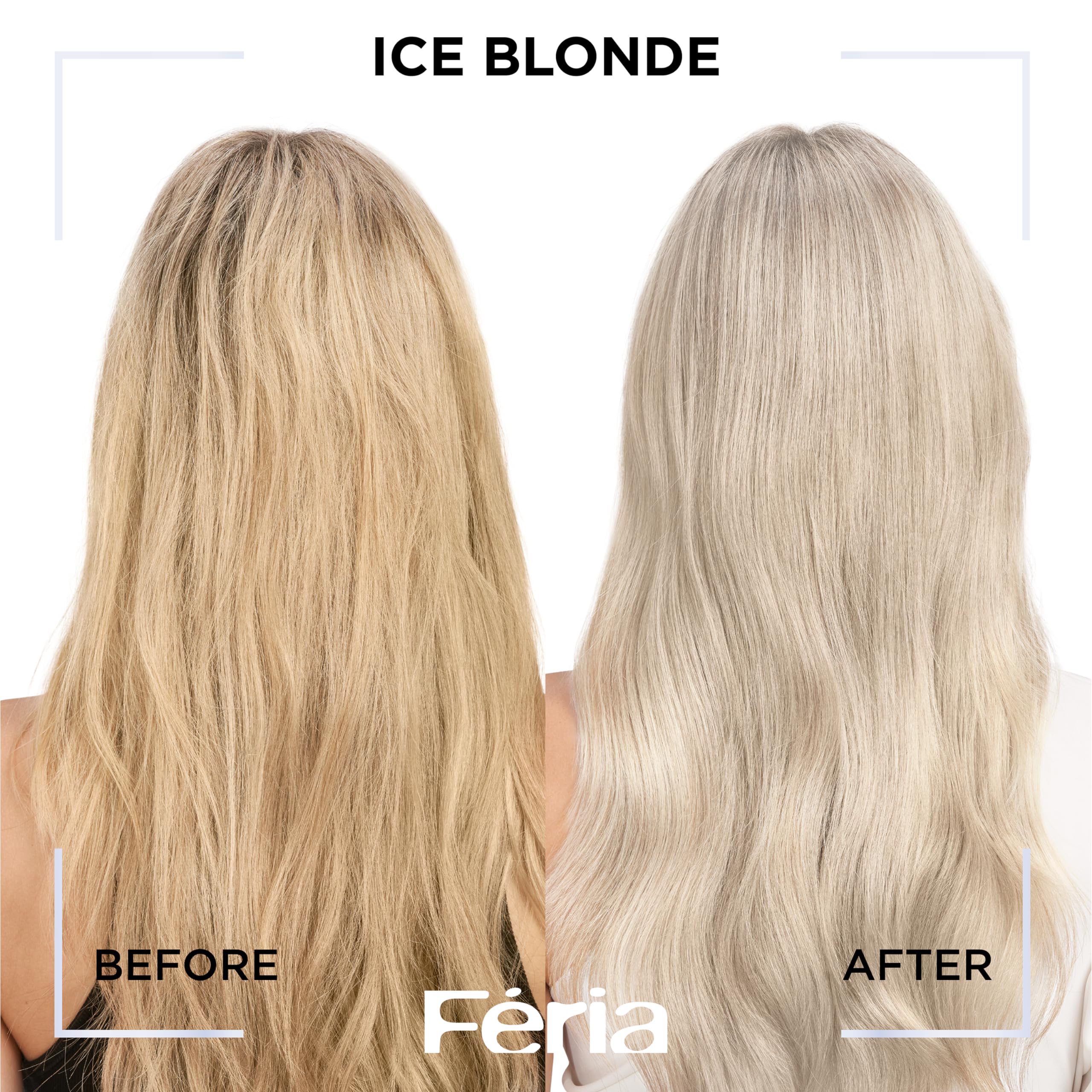 Conditioning polymers in Feria toner leave hair softer and smoother
