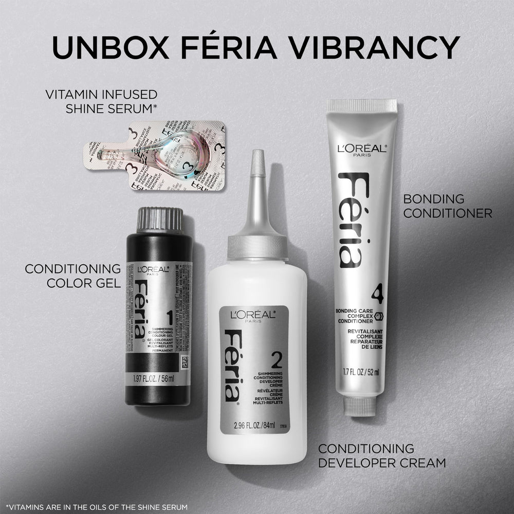 L'Oreal Paris Feria gloves and mixing tools for safe application