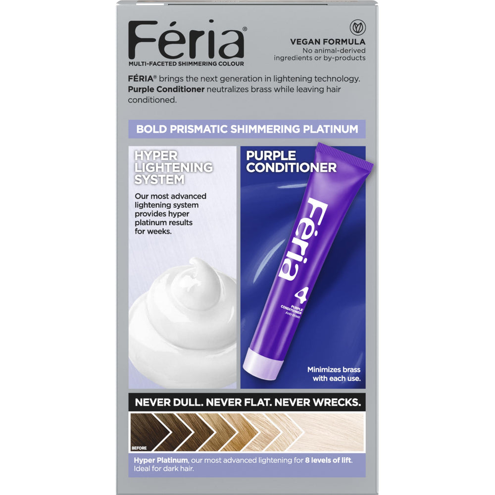 L'Oreal Paris Feria color chart shows shade possibilities.