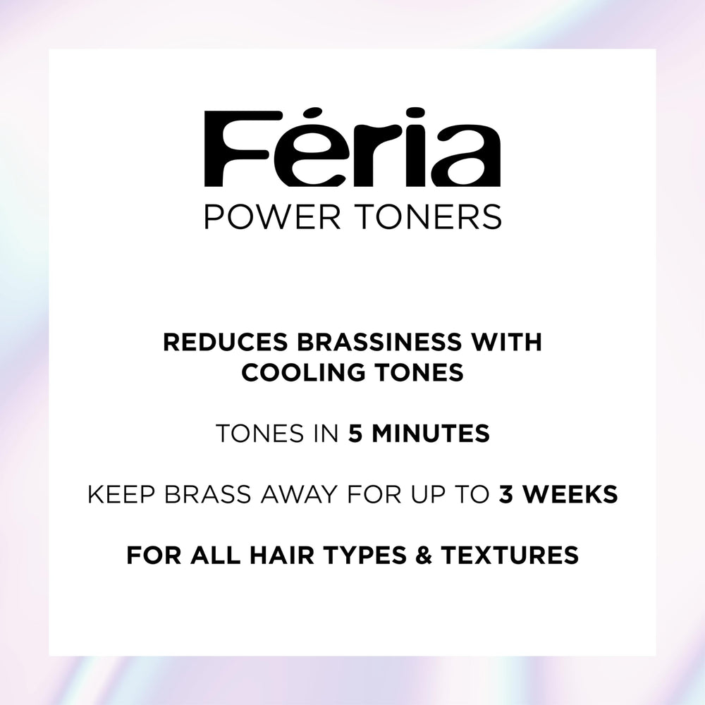In-between salon visits with Feria toner for fresh cool tones