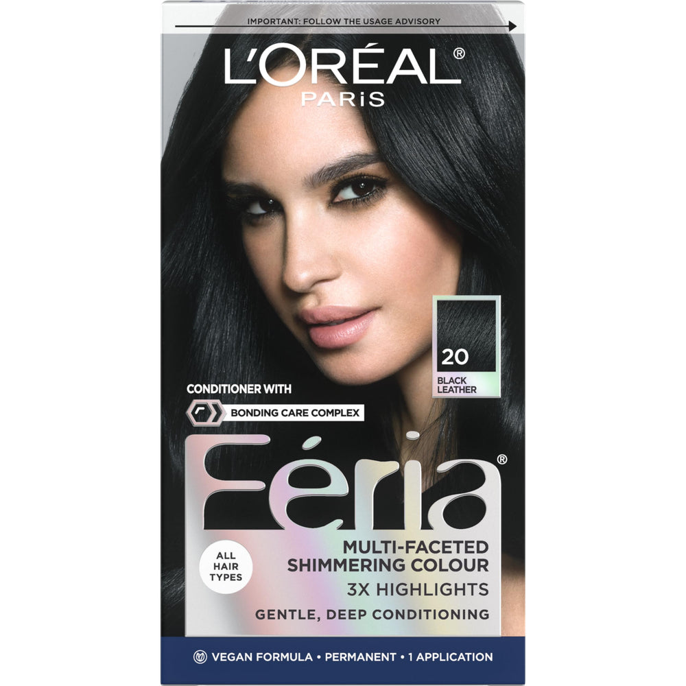 L’Oréal Paris Feria box with multi-faceted color swatches for bold shade ideas