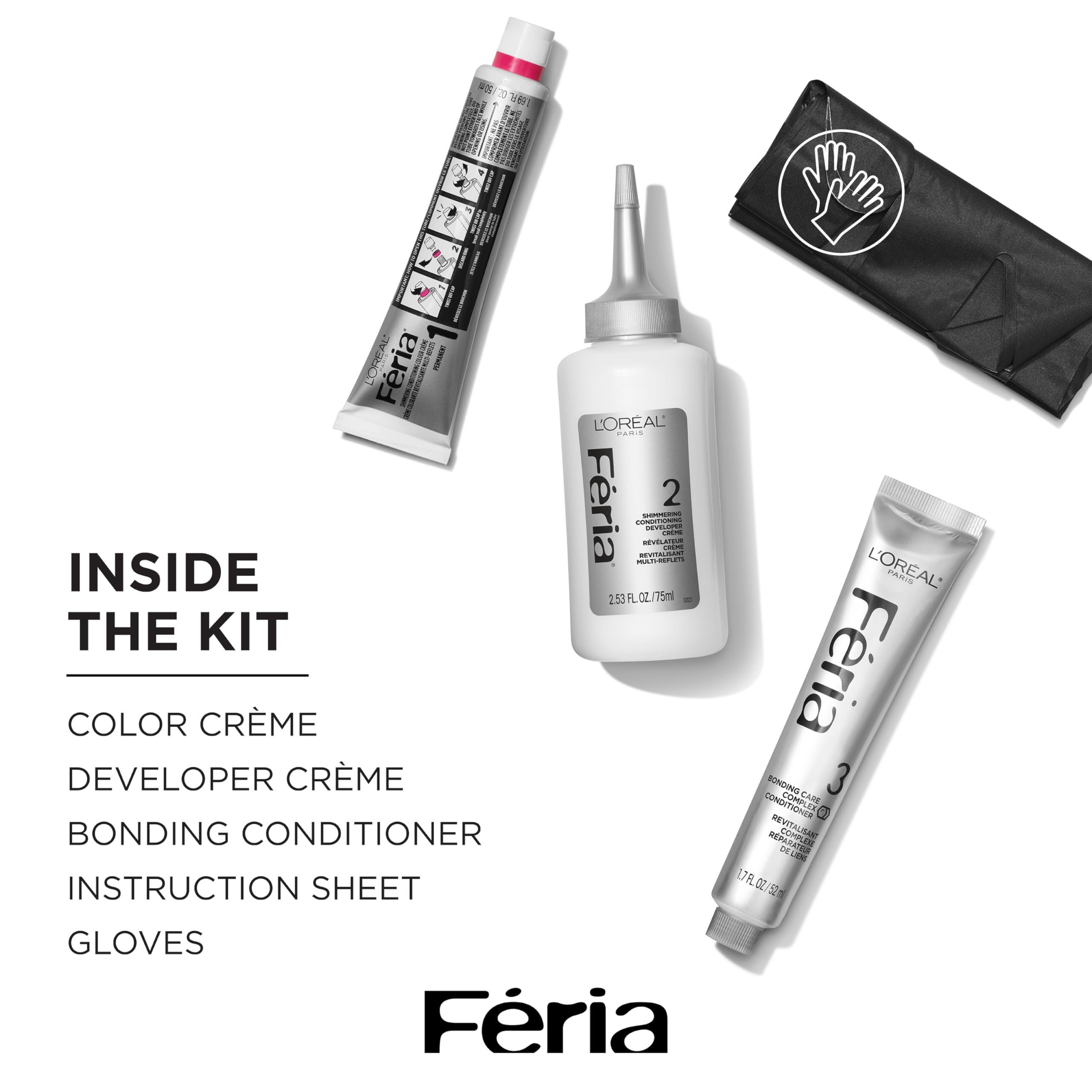 Loreal Paris Feria pre-lightening Extreme Platinum result preview for darker hair prep