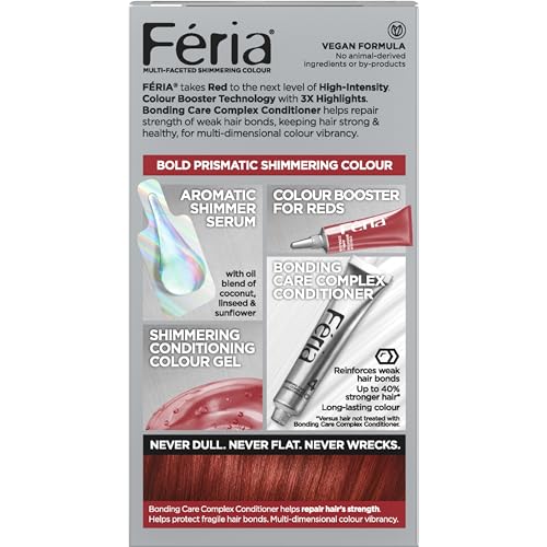 L'Oreal Paris Feria R68 Ruby Rush gloves ready for safe dye application