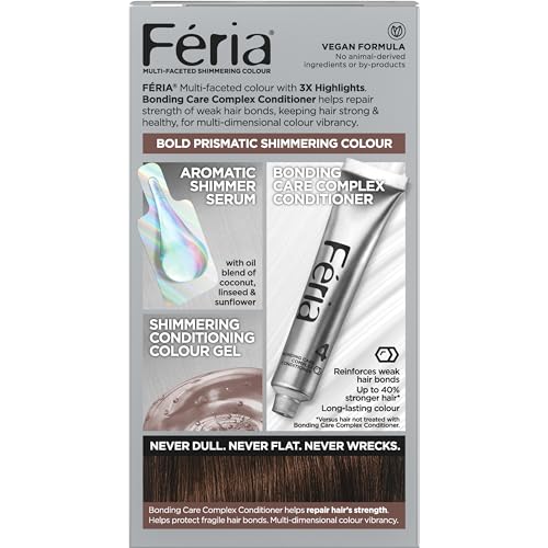 Close-up of Feria shimmering color with 3X highlights for depth.