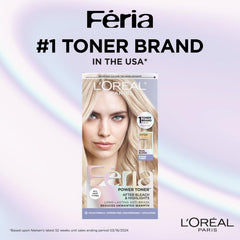 Feria toner application swatches preview quick tone changes on brass-prone hair