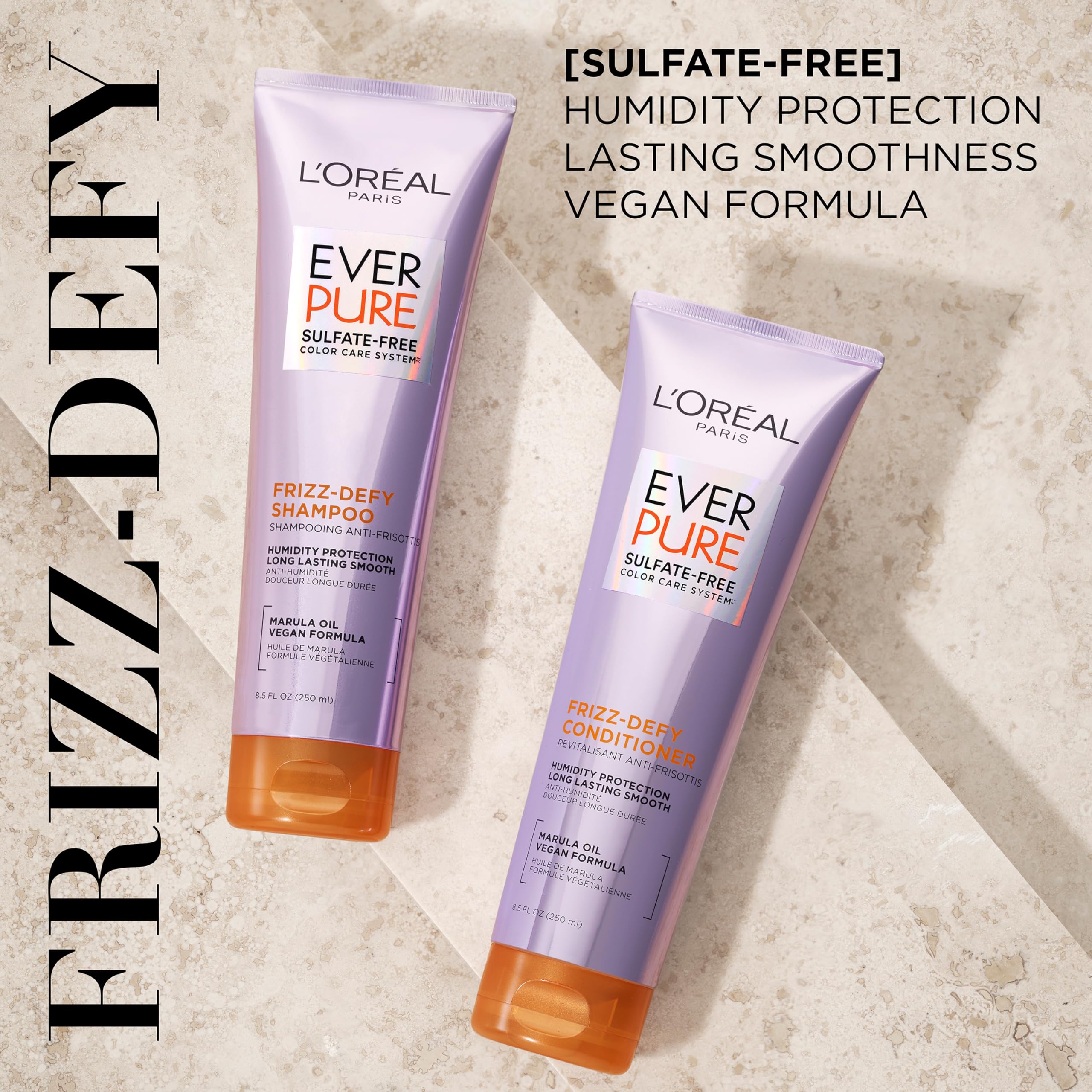 L’Oréal Paris Frizz Defy Acondicionador: tubo que desenreda y suaviza.