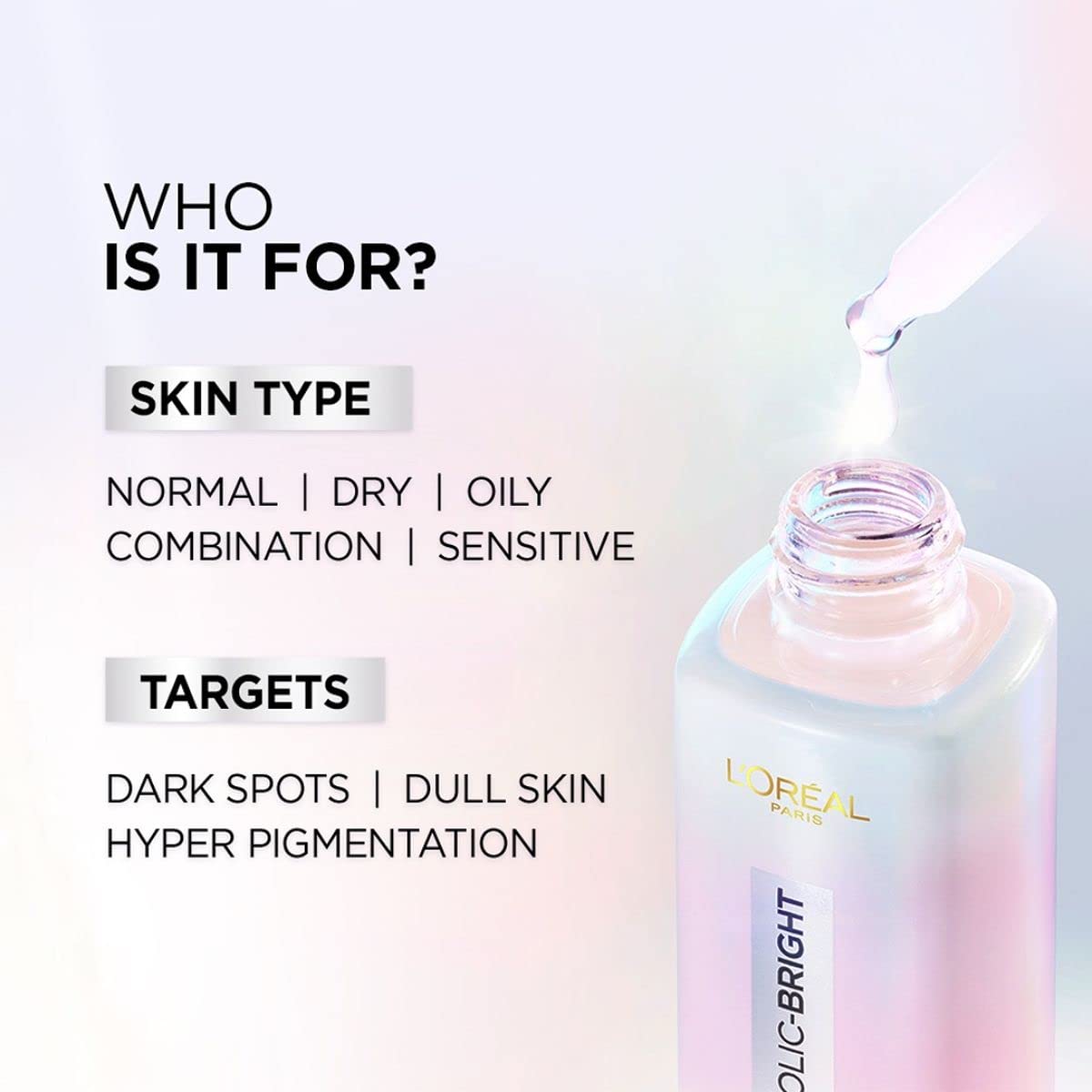 Glycolic Bright cleanser being dispensed onto finger for easy use